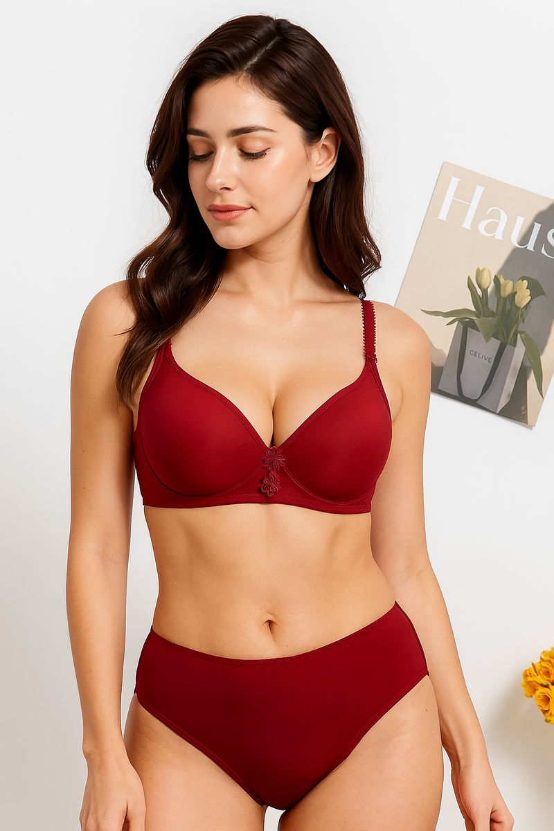 Pack of 6 | Premium Comfort Bra Set – Buy 3 Bra, Get 3 Panty FREE!
