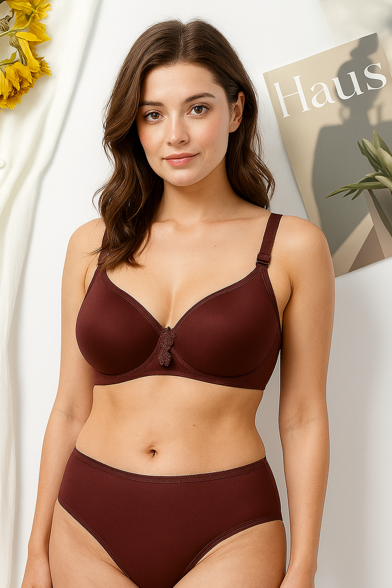 Pack of 6 | Premium Comfort Bra Set – Buy 3 Bra, Get 3 Panty FREE!