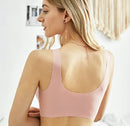 Women Top Vest Seamless Comfort Push Up Bra Shapewear Stretch Comfy Crop Sports Bra