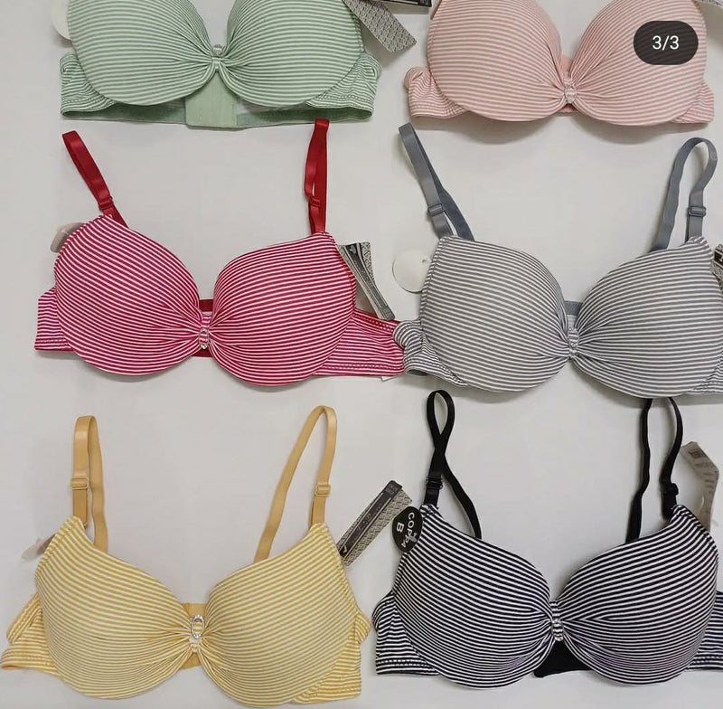 70% OFF | PACK OF 2 PREMIUM IMPORTED LINED PRINTED PADDED PUSHUP BRA | FREE HOME DELIVERY