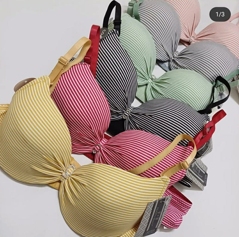 70% OFF | PACK OF 2 PREMIUM IMPORTED LINED PRINTED PADDED PUSHUP BRA | FREE HOME DELIVERY