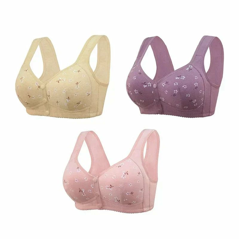 PACK OF 2 BRA | 🌸 Front Open Button Bra – Easy, Elegant & Everyday Essential! 🌸