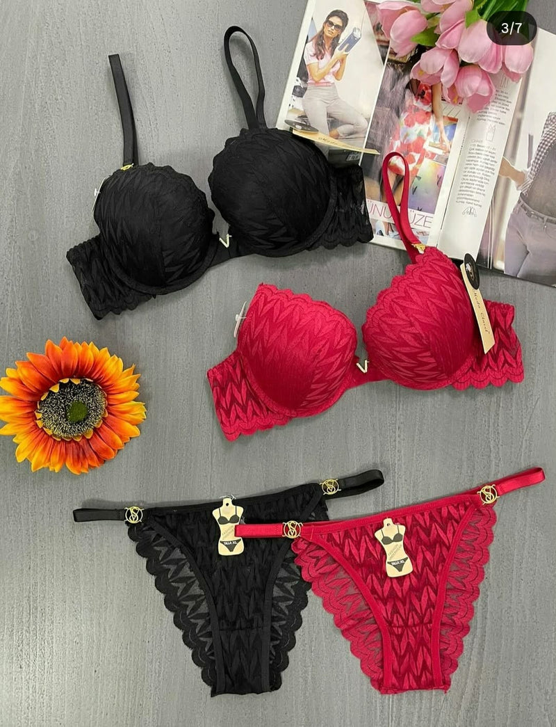 Luxury Lace Lingerie Set – 2-Piece Bra & Panty