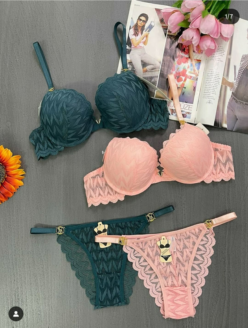 Luxury Lace Lingerie Set – 2-Piece Bra & Panty