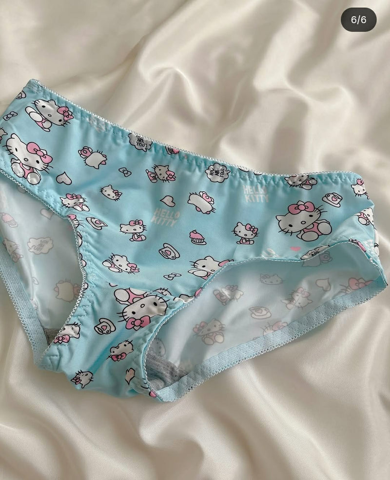 🎀 Pack of 2 | Pink Hello Kitty Style Bra And Panty – Cute & Comfy Everyday Wear 🎀