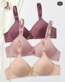 Pack of 6 | Premium Comfort Bra Set – Buy 3 Bra, Get 3 Panty FREE!
